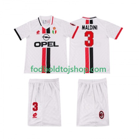 AC Milan MALDINI 3 Retro Børn Udebane trøje 1996 1997 S/S